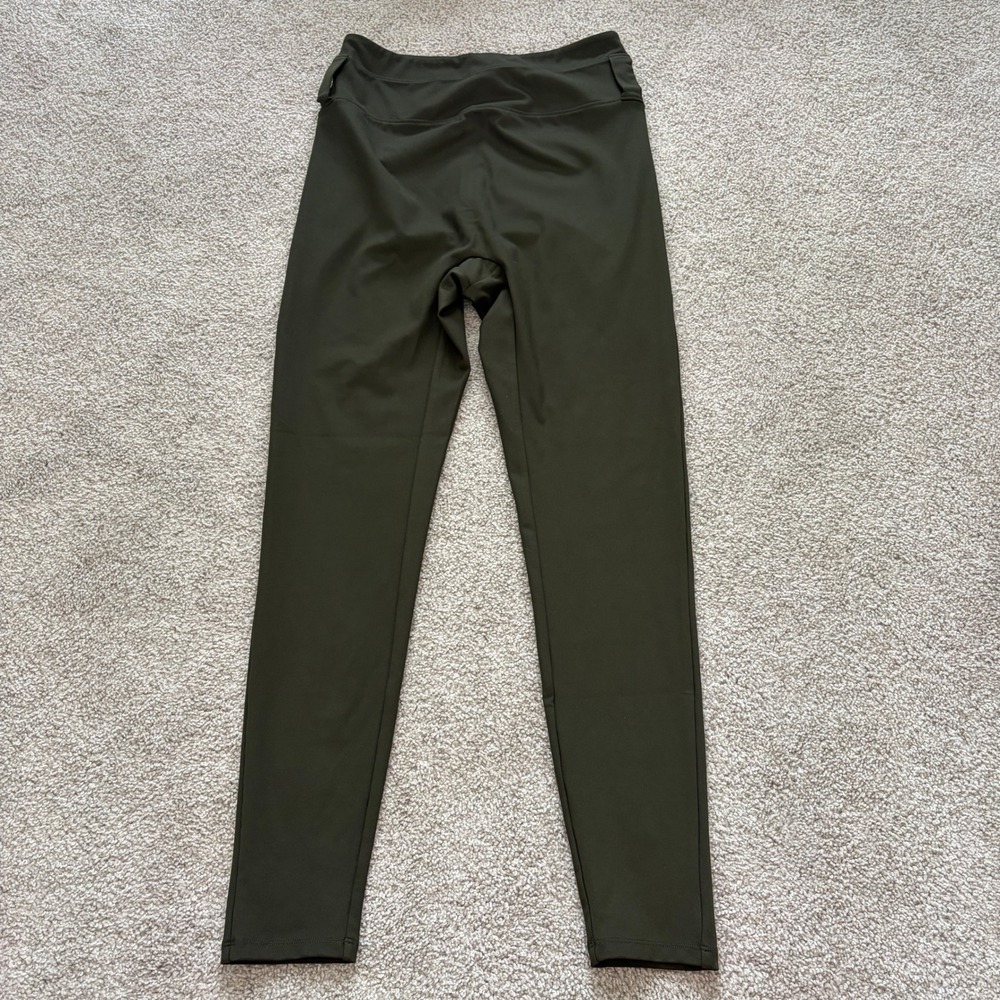 Girlfriend Collective Compressive Belt Loop Leggings Womens L‎ Green Gorpcore